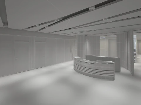 Lobby and Office 3D Model