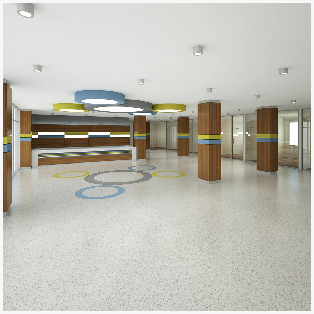 Lobby Interior 3D Model .c4d .max .obj .3ds .fbx .stl .blend
