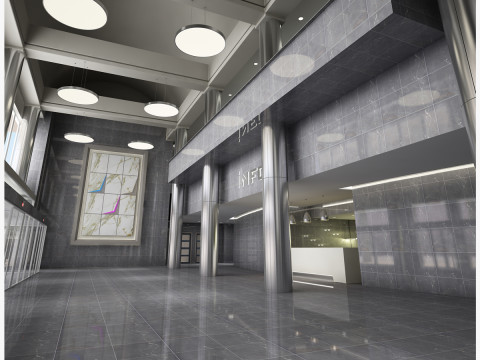 Lobby Interior 3D Model