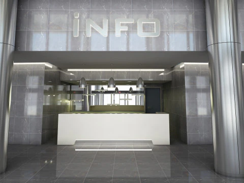 Interior do lobby Modelo 3D