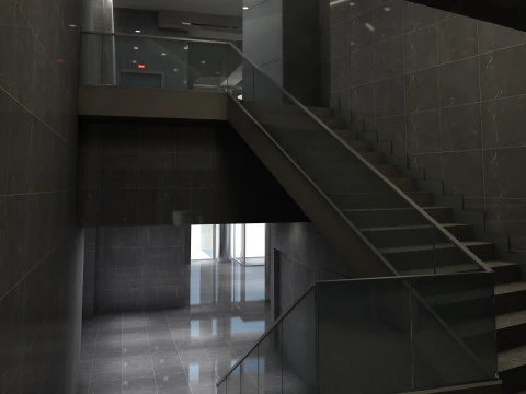 Interior do lobby Modelo 3D