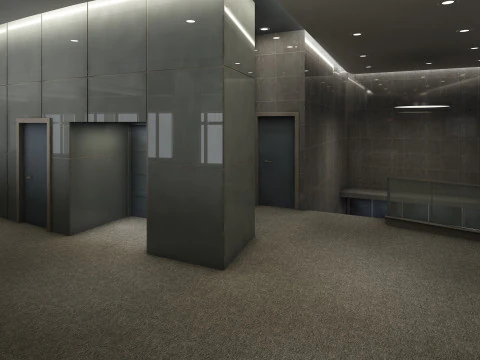 Interior do lobby Modelo 3D