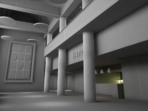 Lobby Interior 3D Model