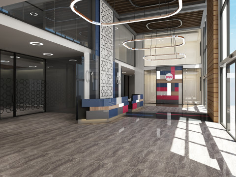 大堂内饰 3D 模型