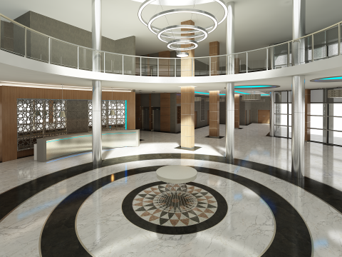 Lobby Interior 3D Model