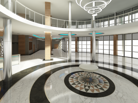 Lobby Interior 3D Model