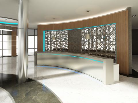 Lobby Interior 3D Model