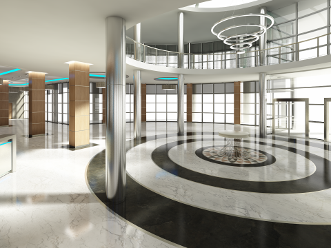 Lobby Interior 3D Model