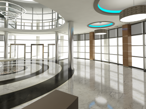Lobby Interior 3D Model