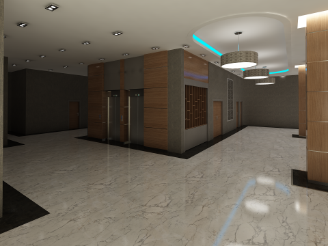 Lobby Interior 3D Model