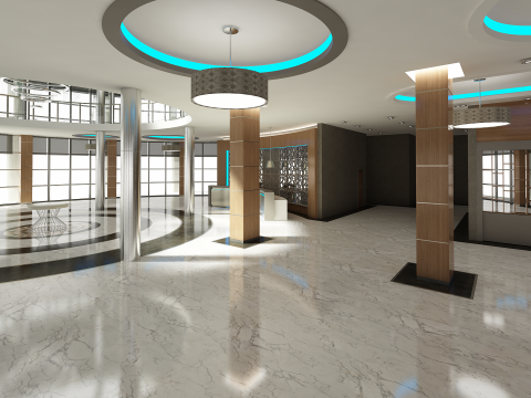 Lobby Interior 3D Model