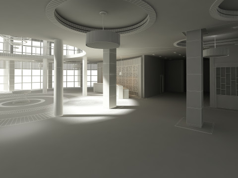 Lobby Interior 3D Model