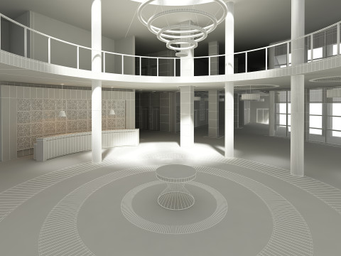 Lobby Interior 3D Model