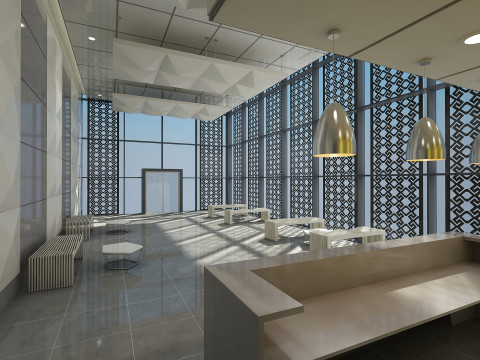 Lobby Interior 3D Model