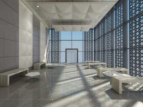 Lobby Interior 3D Model