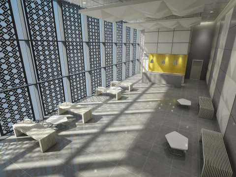 Lobby Interior 3D Model