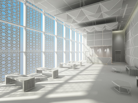 Lobby Interior 3D Model