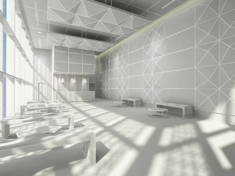 Lobby Interior 3D Model