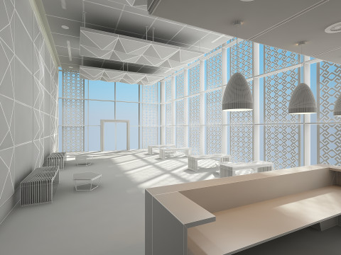 Lobby Interior 3D Model