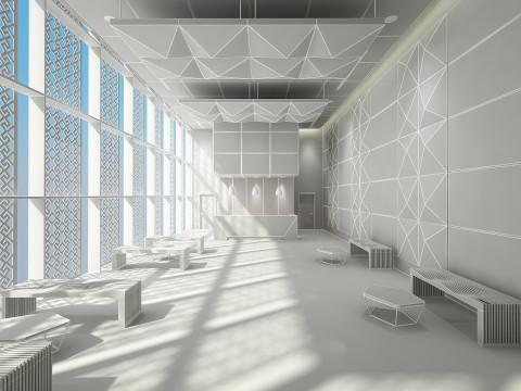 Lobby Interior 3D Model