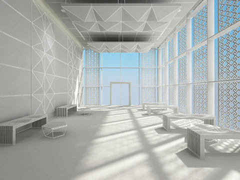 Lobby Interior 3D Model