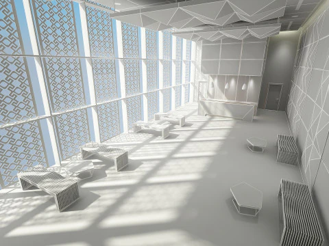 Lobby Interior 3D Model