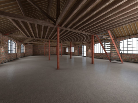 Loft Interior 3D Model