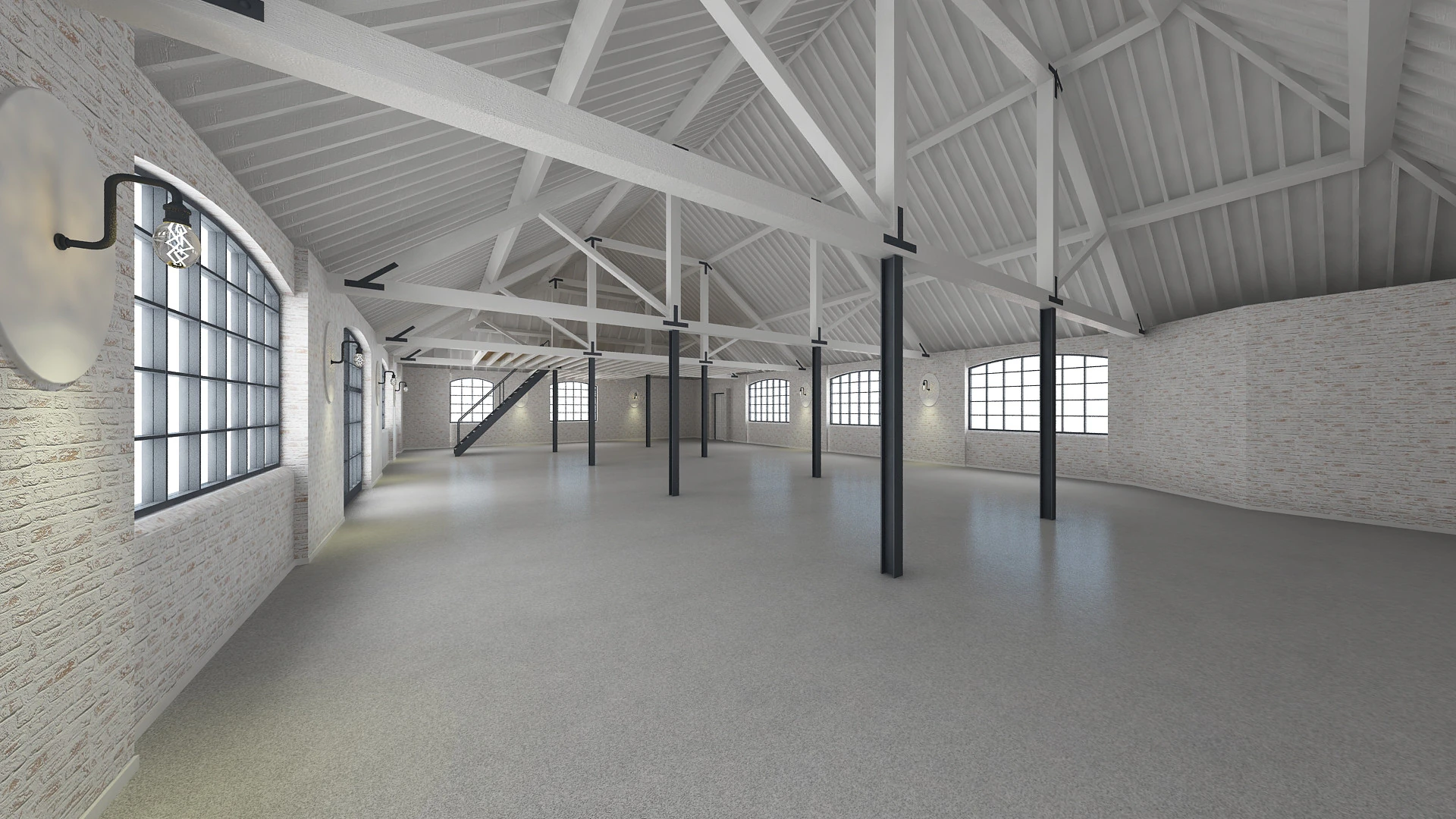 Loft interior branco Modelo 3D .c4d .max .obj .3ds .fbx .stl .blend 