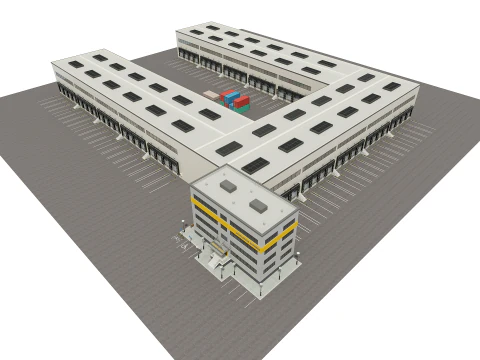 화물물류동 3D 모델