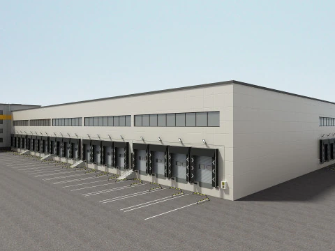 Cargo Logistics Building 3D Model