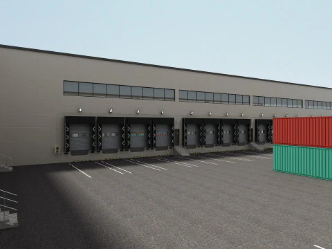 Cargo Logistics Building 3D Model