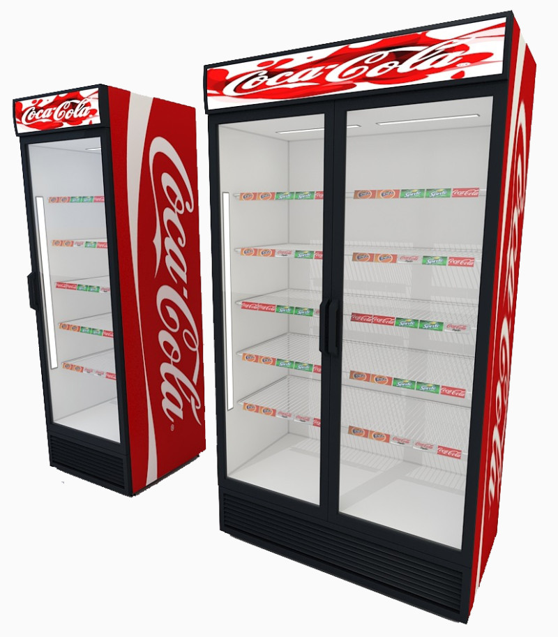 展示冰箱 3D 模型 .c4d .max .obj .3ds .fbx .stl .blend 