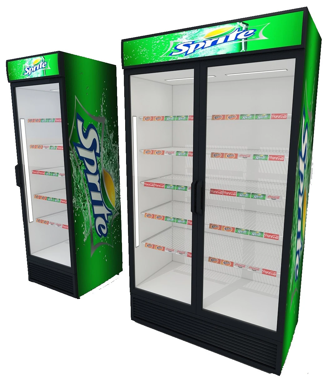 Display Fridge 3D Model .c4d .max .obj .3ds .fbx .stl .blend 
