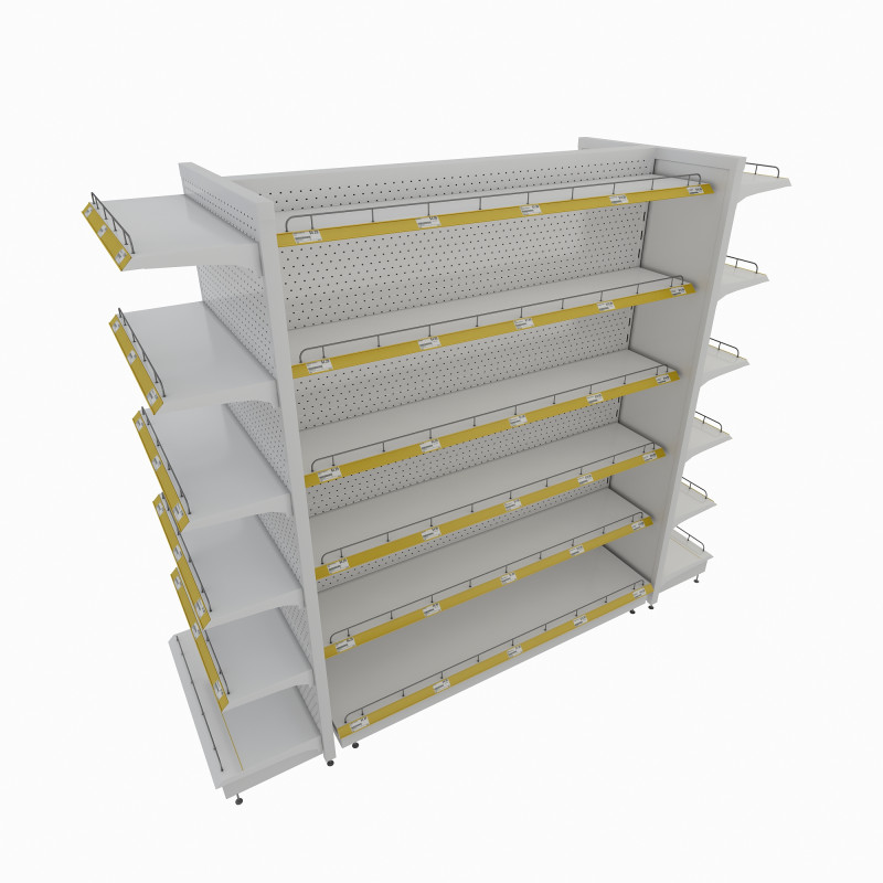 Retail Shelf 3D Model .c4d .max .obj .3ds .fbx .stl .blend 