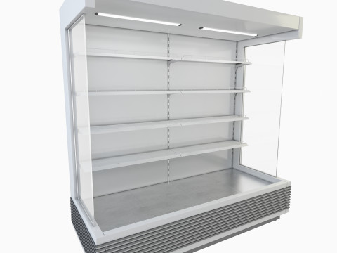 Open Display Cooler 3D Model
