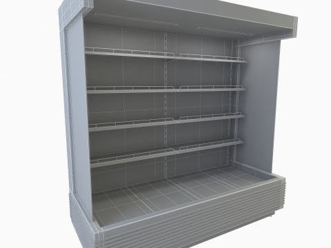 Open Display Cooler 3D Model