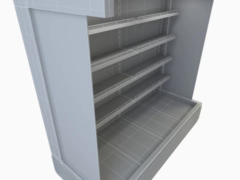 Open Display Cooler 3D Model