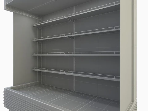 Open Display Cooler 3D Model