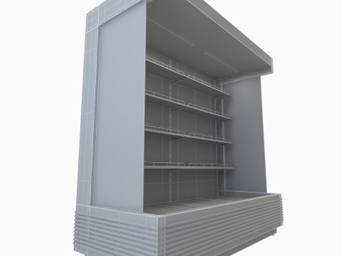 Open Display Cooler 3D Model