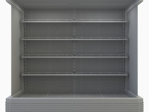 Open Display Cooler 3D Model