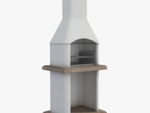 Stone Masonry Grill 3D Model