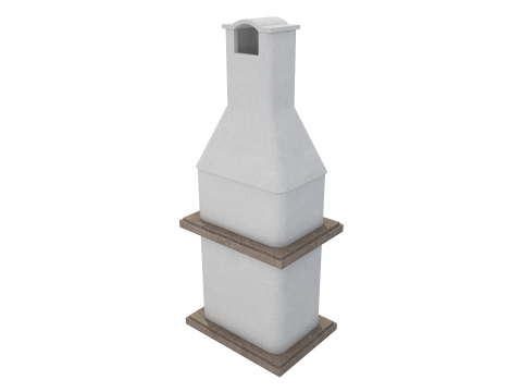 Stone Masonry Grill 3D Model