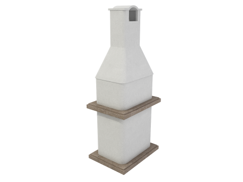 Stone Masonry Grill 3D Model