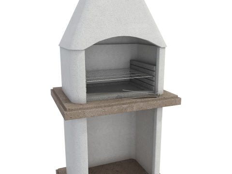 Stone Masonry Grill 3D Model