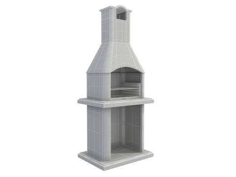 Stone Masonry Grill 3D Model