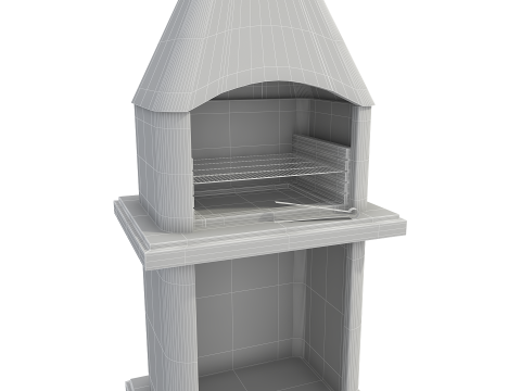 Stone Masonry Grill 3D Model