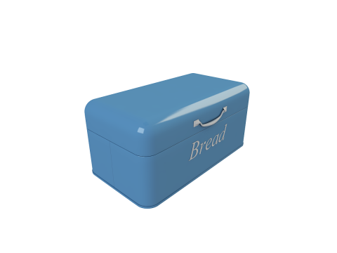 Metal Bread Box 3D Model