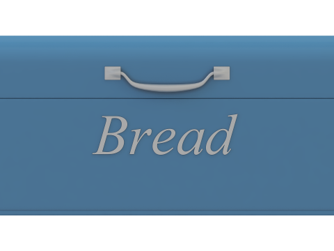 金属面包盒 3D 模型