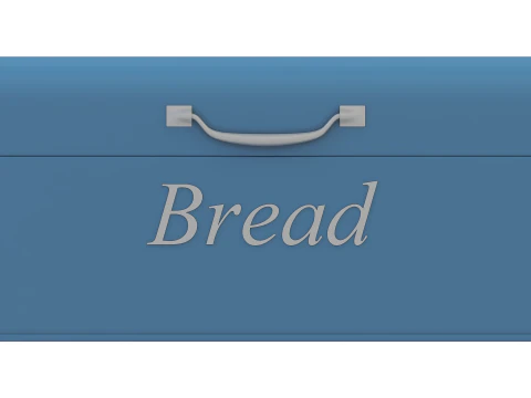 Metal Bread Box 3D Model