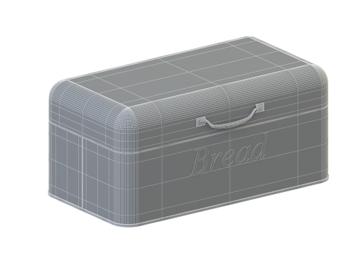 金属面包盒 3D 模型